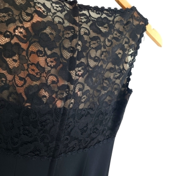 Stunning new VINTAGE Tonight Black Gown nwt - Picture 10 of 12